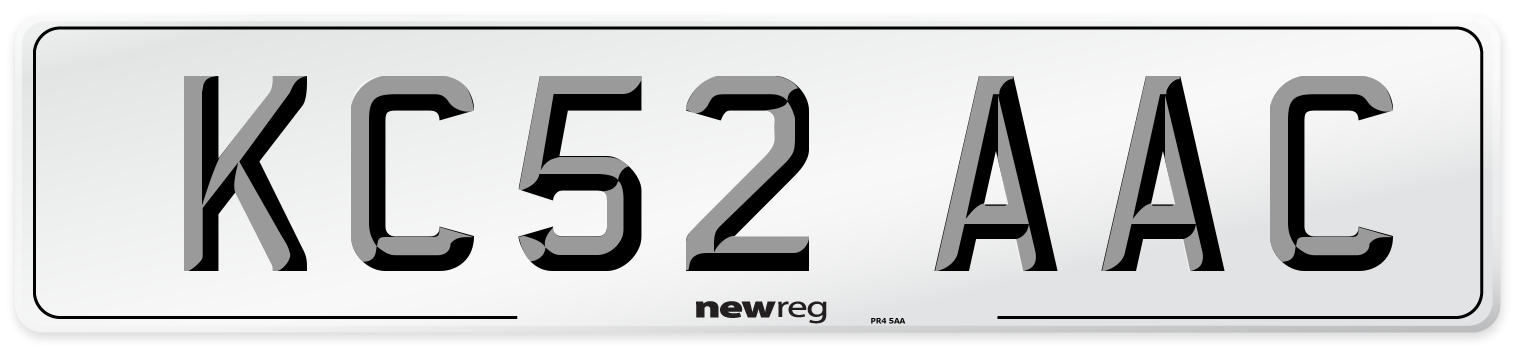 KC52 AAC Number Plate from New Reg